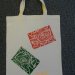 Block printed bags - preps