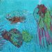 Sea life - Oil pastel and watercolour wash